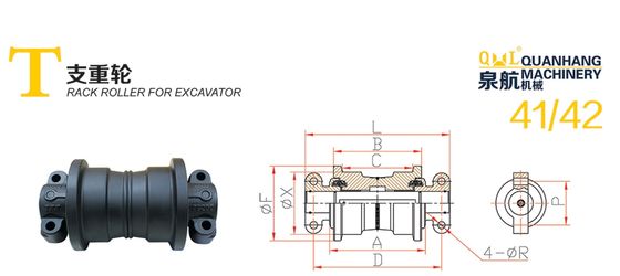 CAT 320/323 발굴기 갈고리 기계 광산 가중화 된 두꺼운 롤러 바닥 바퀴 스프록트 폴리